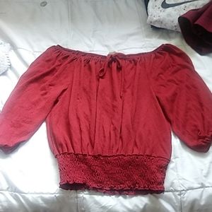 Maroon blouse